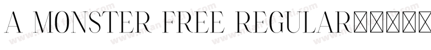 A Monster Free Regular字体转换